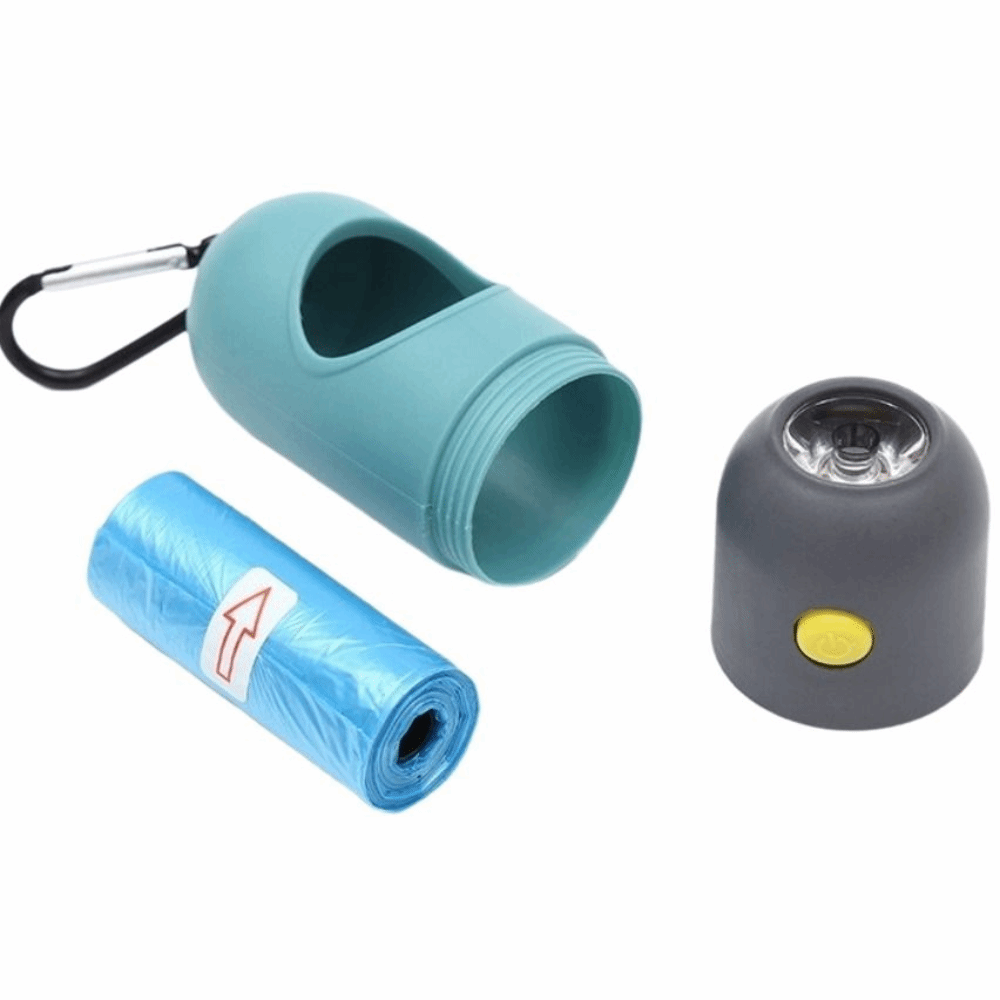 Poop Bag Dispenser - Metal Carabiner Dog Poop Bag Dispenser