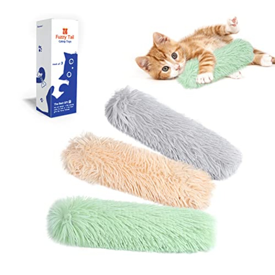 Interactive Cat Toy - Cat Toys Pillows, 3 Pack, Soft