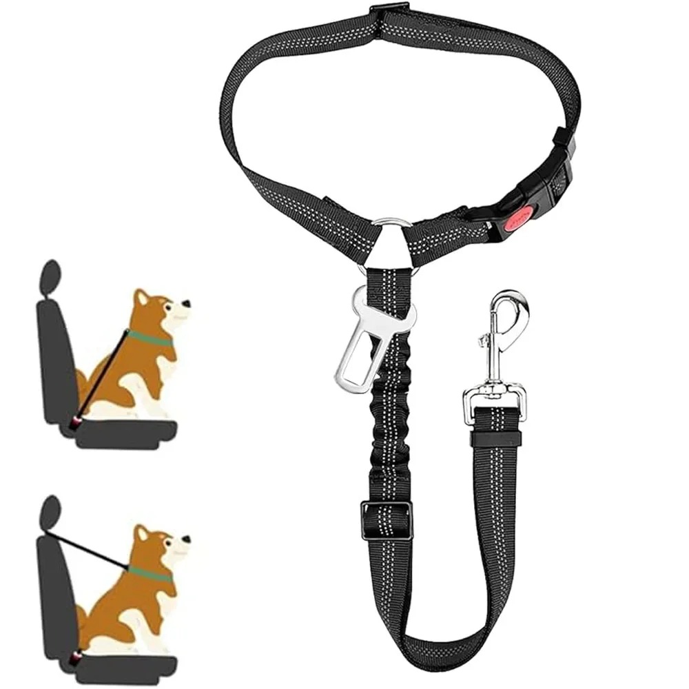 2-in-1 Dog Car Seatbelt Headre – Calming Dog Bed recenzja i cena