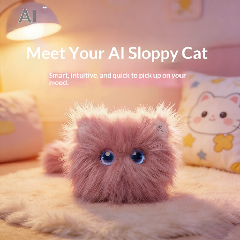 AI Scruffy Cat  Robot Plush To – Interactive Cat Toy recenzja i cena
