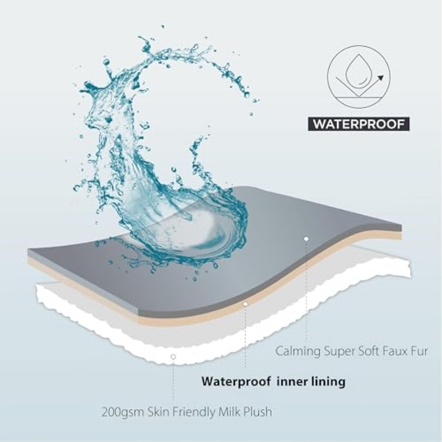 Waterproof Pet Blanket for Lar – Calming Dog Bed recenzja i cena