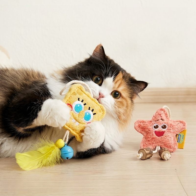 Cute Anime SpongeBob SquarePan – Interactive Cat Toy recenzja i cena