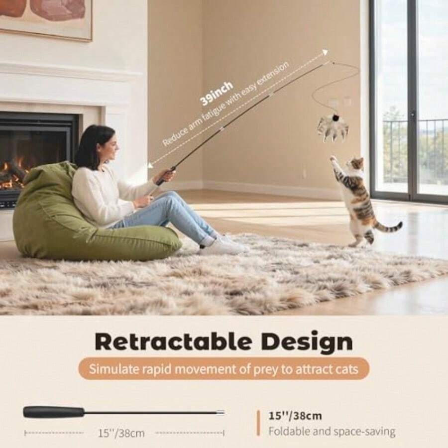 【New Arrival】Retractable Cat W – Interactive Cat Toy recenzja i cena