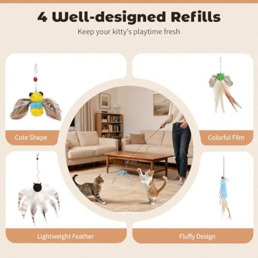 【New Arrival】Retractable Cat W – Interactive Cat Toy recenzja i cena