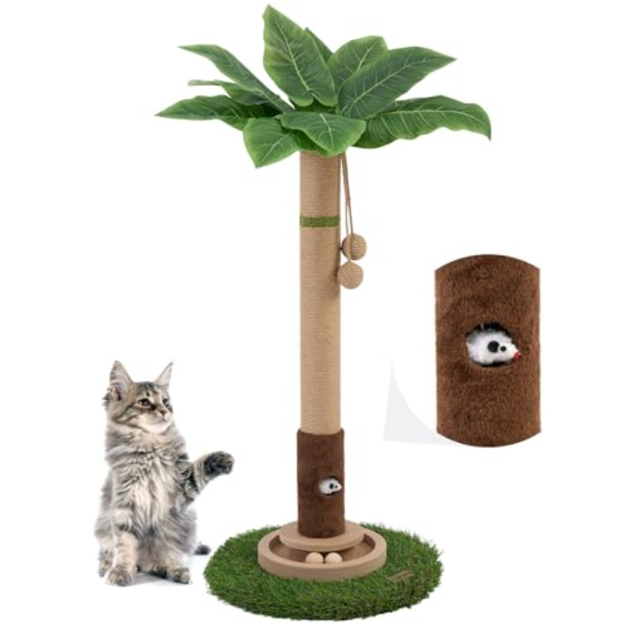 Cat Scratching Post 35'' Tall  – Interactive Cat Toy recenzja i cena