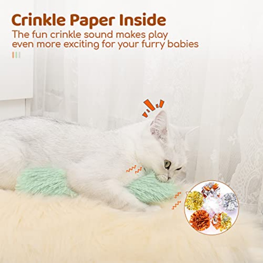 Cat Toys Pillows, 3 Pack, Soft – Interactive Cat Toy recenzja i cena